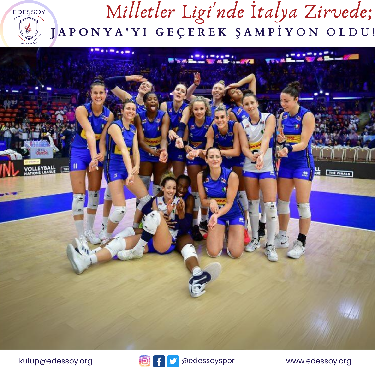 Milletler Ligi'nde İtalya Zirvede!